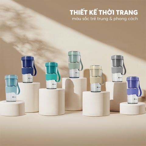 Máy xay sinh tố cầm tay 400ml Elmich BLE-9215