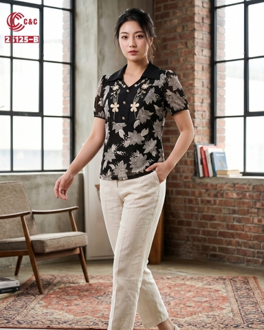 25125 - ELEGANT LOTUS FLOWER PATTERNS
