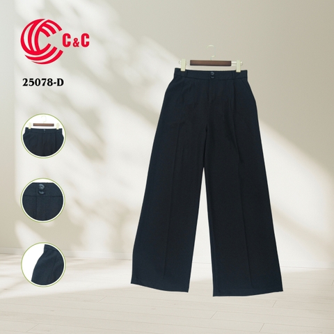 25078 - Pleated Straight Pants