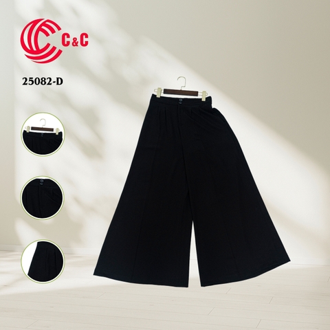 25082 - Wide Leg Pants with Double Pleats