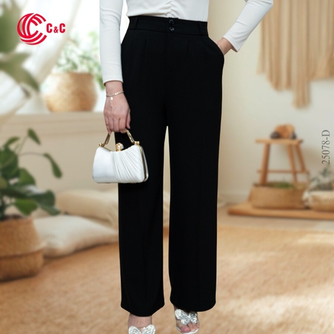 25078 - Pleated Straight Pants