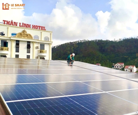 Lắp đặt hệ thống Solar + Pin lưu trữ tại nhà nghỉ Đồng Xanh