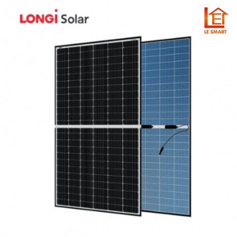 Tấm Pin Năng Lượng Mặt Trời Longi Solar 610W Himo X7 2 Mặt Kính