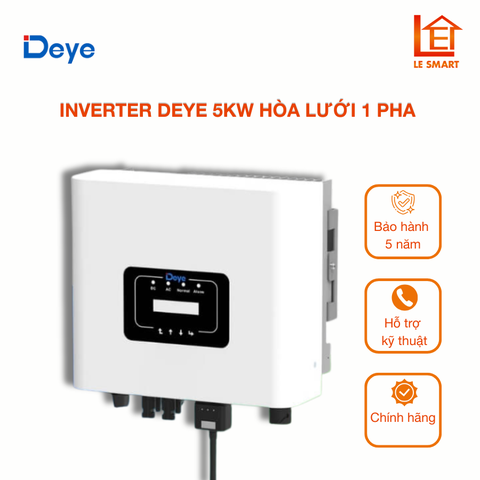 Biến tần hòa lưới DEYE 5kW | Inverter DEYE SUN-5K-G04