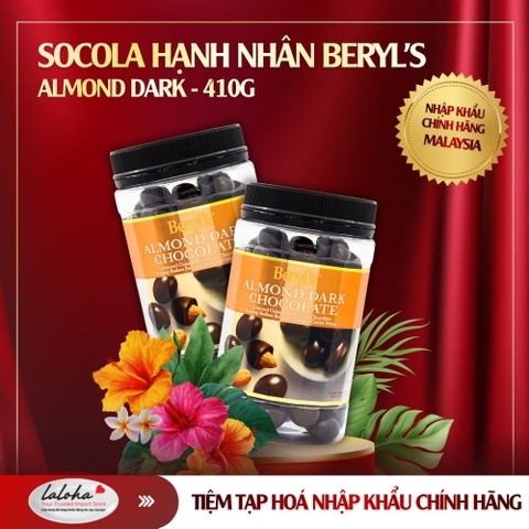SOCOLA | BERYLS - MALAYSIA | ALMOND DARK | 410G