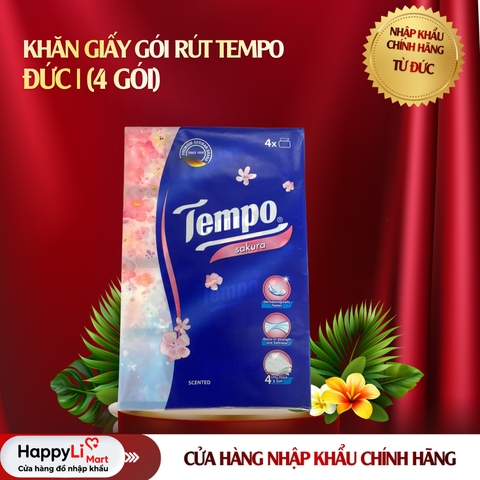 Khăn giấy gói rút TEMPO | Đức | (4 gói)