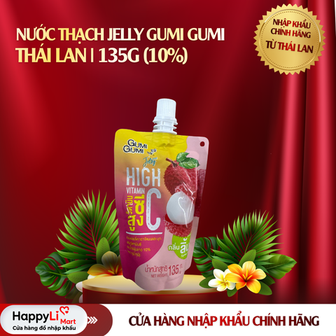 Nước thạch Jelly GUMI GUMI - Thái Lan 135g (10%)