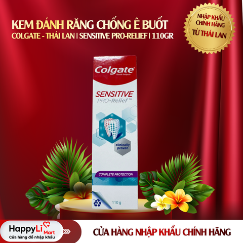 Kem Đánh Răng Chống Ê Buốt | Colgate - Thái Lan | Sensitive Pro-Relief | 110gr