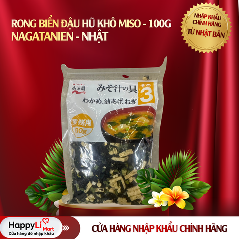 Rong Biển Đậu Hũ Khô Miso Nagatanien - Nhật 100gr