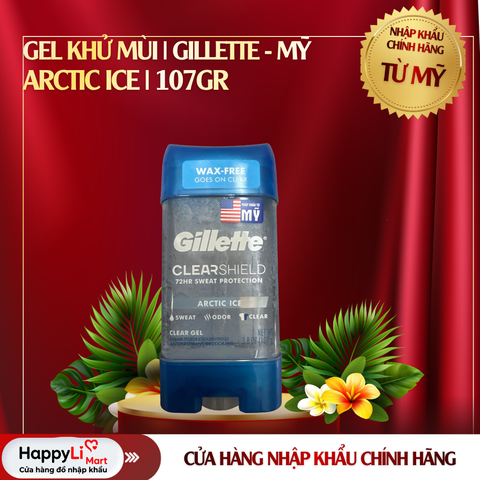 Gel Khử Mùi | Gillette - Mỹ | Arctic Ice | 107gr