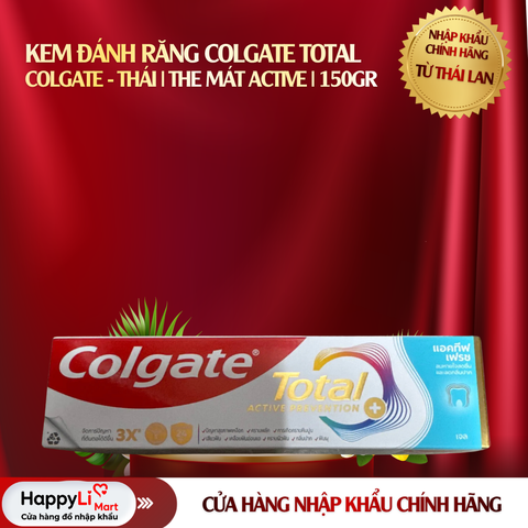 Kem Đánh Răng Colgate Total | Thái Lan | The Mát Active | 150gr