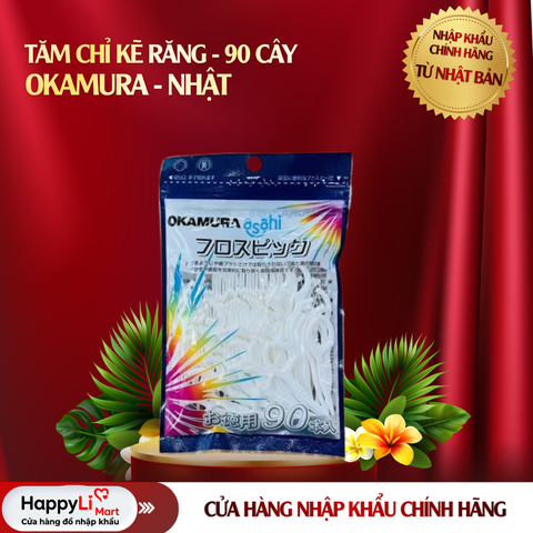 TĂM CHỈ KẼ RĂNG | OKAMURA - NHẬT | 90 CÂY