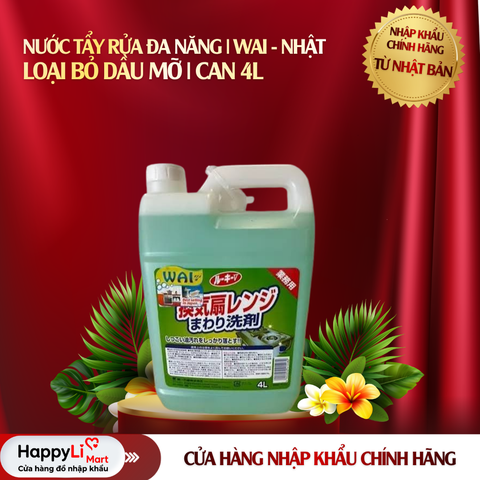 NƯỚC TẨY RỬA ĐA NĂNG | WAI - NHẬT | LOẠI BỎ DẦU MỠ | CAN 4L