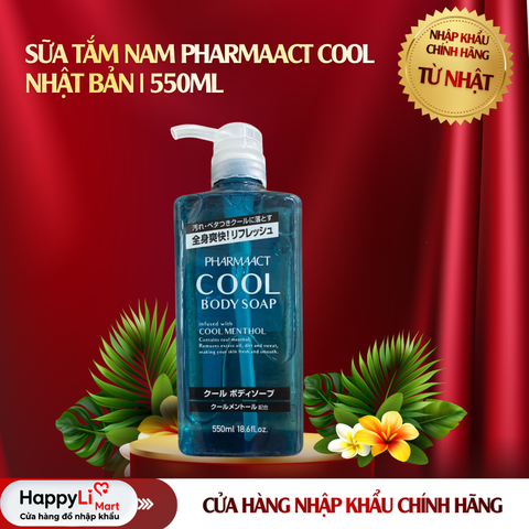 Sữa Tắm Nam Pharmaact Cool | Nhật Bản | 550ml
