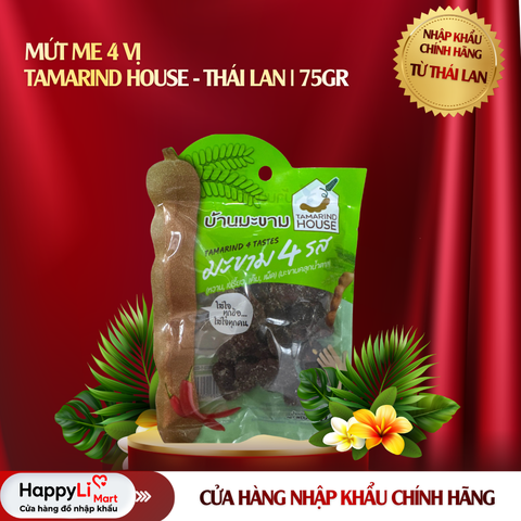 MỨT ME 4 VỊ | TAMARIND HOUSE - THÁI LAN | 75GR