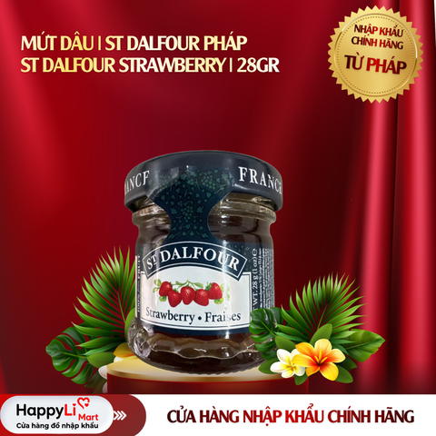 MỨT DÂU | ST DALFOUR PHÁP | ST DALFOUR STRAWBERRY | 28GR