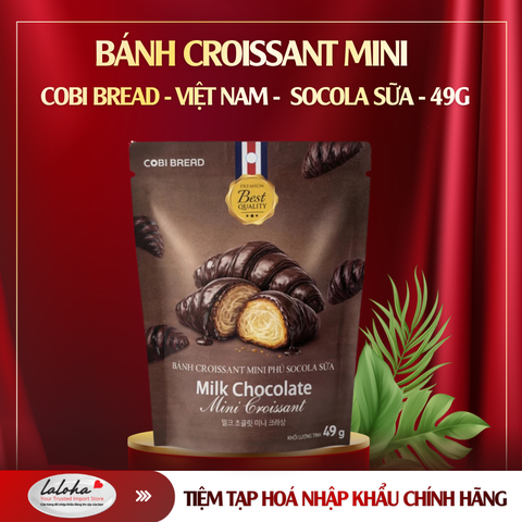 BÁNH CROISSANT MINI | COBI BREAD - VIỆT NAM | SOCOLA SỮA | 49G