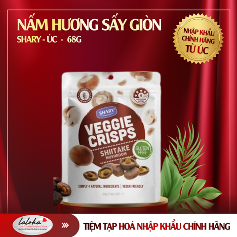 NẤM HƯƠNG SẤY GIÒN | SHARY - ÚC | 68G