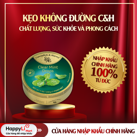 Kẹo Ngậm Bạc Hà | Cavendish & Harvey – Đức | 200gr