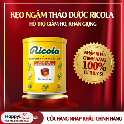 KẸO NGẬM THẢO DƯỢC | RICOLA – THỤY SĨ | SWISS HERB CANDY | 250G