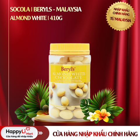 SOCOLA | BERYL'S - MALAYSIA | ALMOND WHITE | 410G