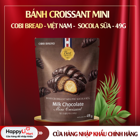 BÁNH CROISSANT MINI | COBI BREAD - VIỆT NAM | SOCOLA SỮA | 49G