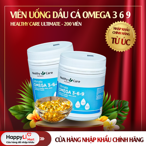 OMEGA 3-6-9 | HEALTHY CARE - ÚC | 200 VIÊN