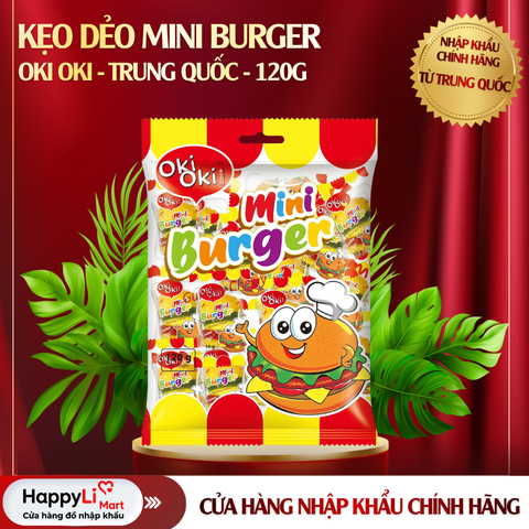 KẸO DẺO MINI BURGER | OKI OKI - TRUNG QUỐC | 40G