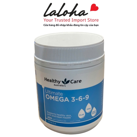 OMEGA 3-6-9 | HEALTHY CARE - ÚC | 200 VIÊN