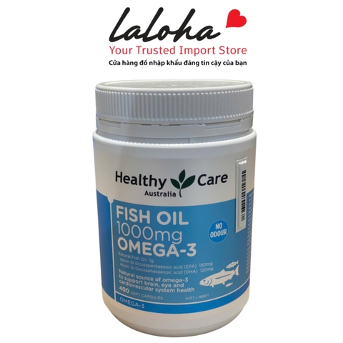 OMEGA 3 | HEALTHY CARE - ÚC | 1000mg - 400 VIÊN