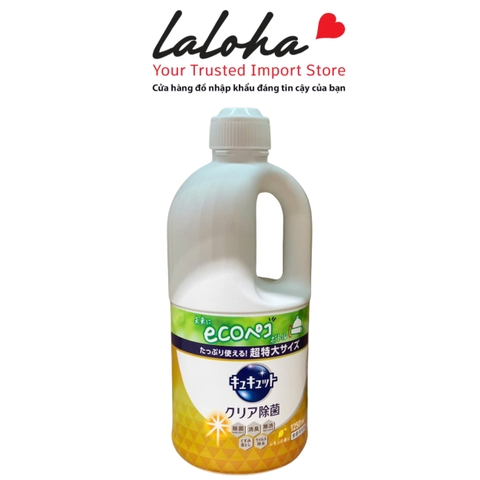 NƯỚC RỬA BÁT | KAO KYUTE - NHẬT BẢN | TRÀ CHANH | 1250ML