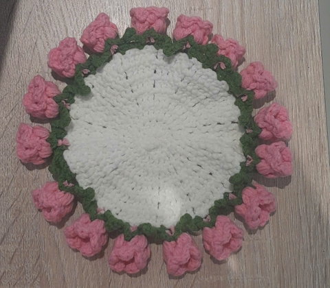 LÓT LY HOA CHUÔNG - HỒNG | HANDMADE