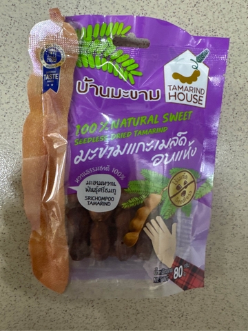 ME NGỌT SẤY KHÔ KHÔNG HẠT | TAMARIND HOUSE - THÁI LAN | 80GR