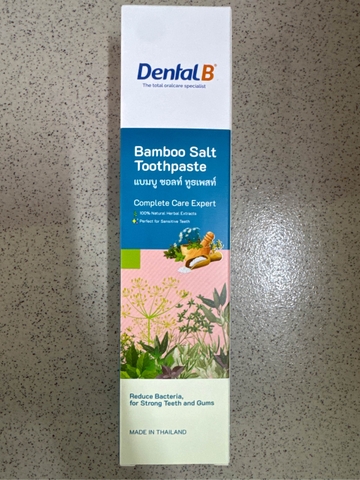 KEM ĐÁNH RĂNG THẢO DƯỢC MUỐI TRE | DENTAL B - THÁI LAN | 120GR
