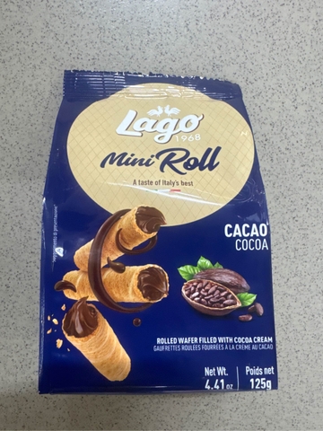 Bánh Quế Cuộn Lago Mino Roll - Ý 125gr