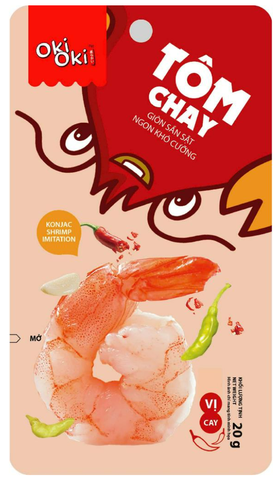 TÔM CHAY | OKI OKI - TRUNG QUỐC | VỊ CAY | 20G