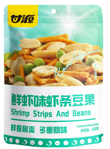 HẠT DINH DƯỠNG MIX SNACK QUE | KAM YUENS - TRUNG QUỐC | VỊ TÔM | 208G