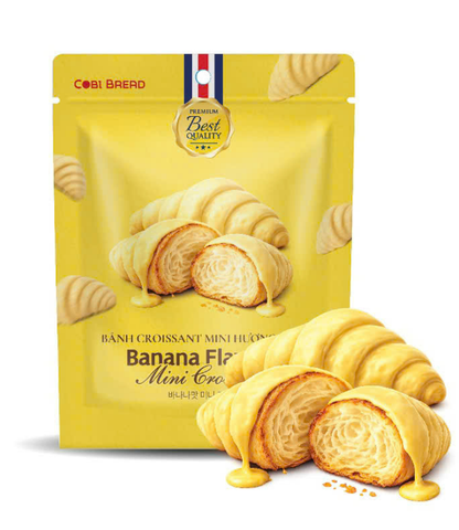 BÁNH CROISSANT MINI | COBI BREAD - VIỆT NAM | HƯƠNG CHUỐI | 49G