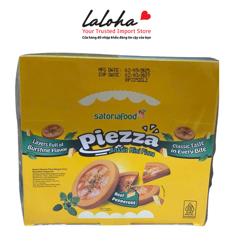 BÁNH QUY VỊ PHÔ MAI | PIEZZA - INDONESIA | (12 Thanh)