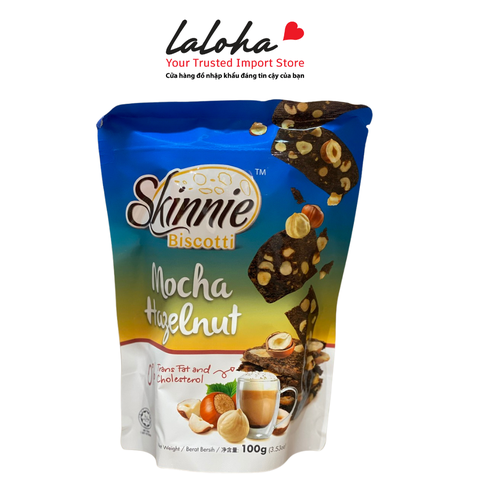 BÁNH BISCOTTI | SKINNIE - ANH | MOCHA HAZELNUT | 100G