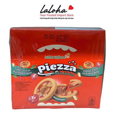 BÁNH QUY VỊ XÚC XÍCH BÒ | PIEZZA - INDONESIA | (12 Thanh)