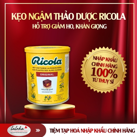 KẸO NGẬM THẢO DƯỢC | RICOLA – THỤY SĨ | SWISS HERB CANDY | 250G