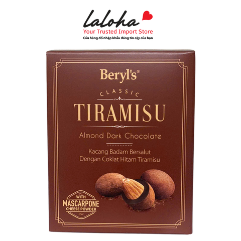 SOCOLA | BERYLS - MALLAYSIA | CLASSIC TIRA ALMOND DARK | 100G