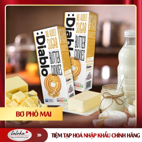 BÁNH KHÔNG ĐƯỜNG | DIABLO | BƠ PHÔ MAI | 150g