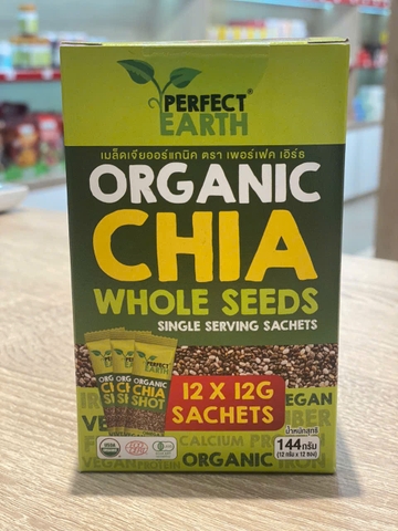 HẠT CHIA HỮU CƠ | PERFECT EARTH - THÁI LAN | 12X12G