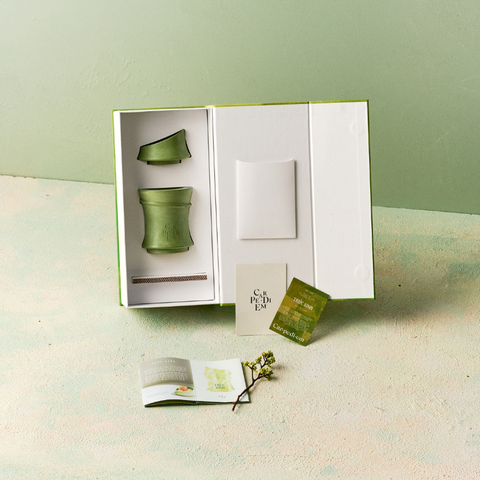 TRÚC XINH GIFT SET - Bộ quà tặng nến thơm từ cảm hứng tre trúc trong đạo cụ diễn xướng Việt Nam
