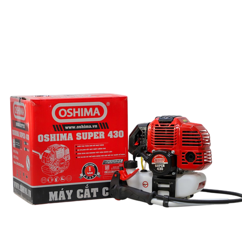 Cắt cỏ OSHIMA SUPER 430 1.25KW Đỏ-đen 2 thì (rời, chết)