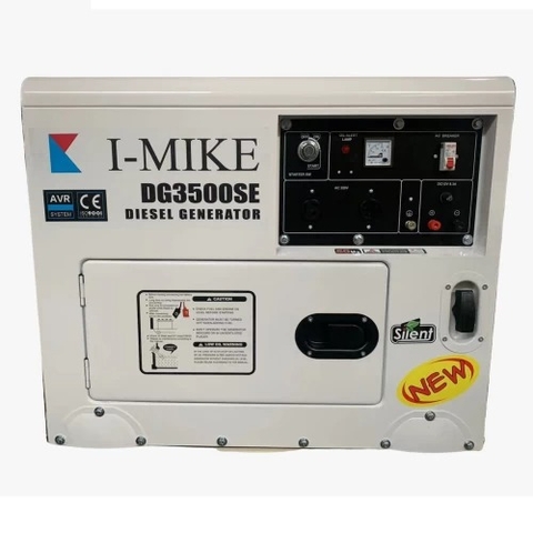 Máy Phát Điện Chạy Dầu I-Mike 3Kw DG3500SE Chống Ồn