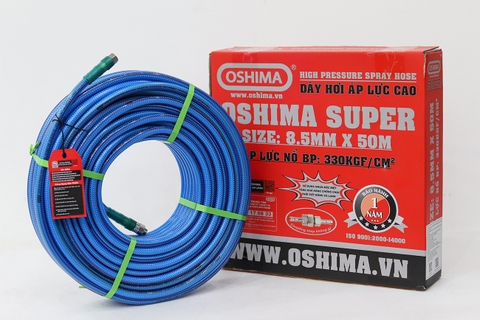 Dây phun Oshima Super 8.5mm x 50m Xanh dương