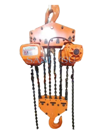 Pa lăng xích điện cố định SANKYSU KKBB10-04 10 tấn